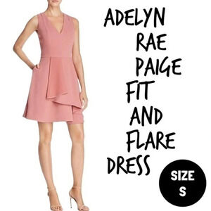 Adelyn Rae rose pink fit and flare Paige dress size S
